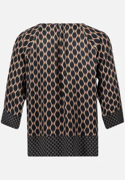 Betty Barclay Blusen*Schlupfbluse mit Print Schwarz/Beige