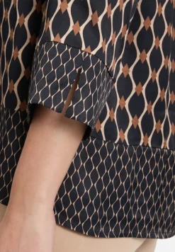 Betty Barclay Blusen*Schlupfbluse mit Print Schwarz/Beige
