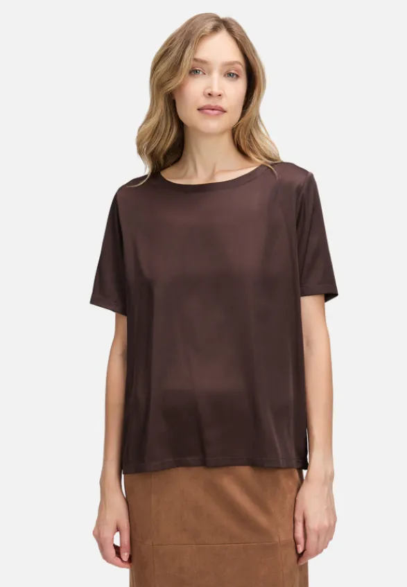 Betty Barclay Business Kleidung|Festliche Mode*Schlupfbluse mit Rundhalsausschnitt Light Maroon