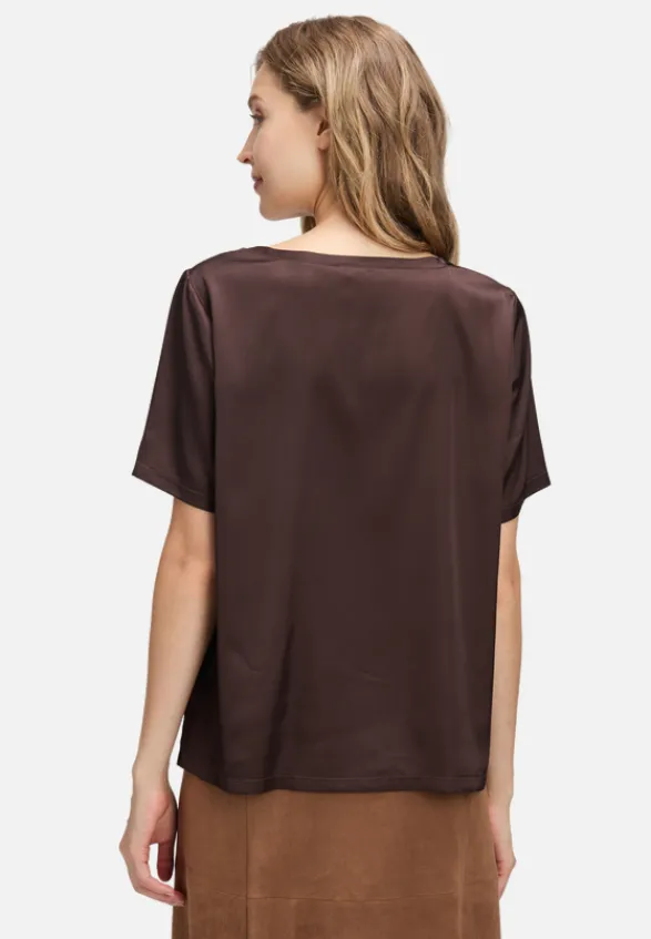 Betty Barclay Business Kleidung|Festliche Mode*Schlupfbluse mit Rundhalsausschnitt Light Maroon