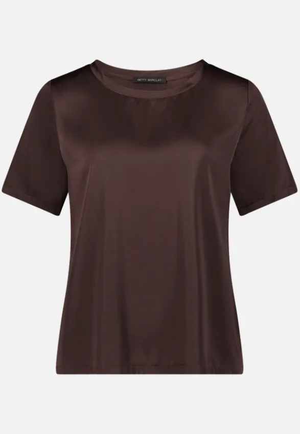 Betty Barclay Business Kleidung|Festliche Mode*Schlupfbluse mit Rundhalsausschnitt Light Maroon