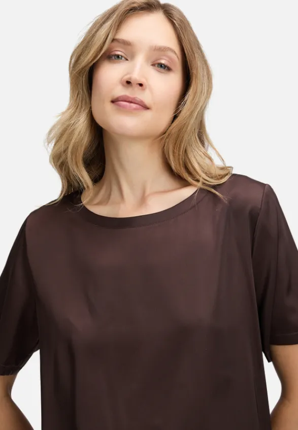 Betty Barclay Business Kleidung|Festliche Mode*Schlupfbluse mit Rundhalsausschnitt Light Maroon