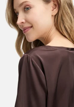 Betty Barclay Business Kleidung|Festliche Mode*Schlupfbluse mit Rundhalsausschnitt Light Maroon