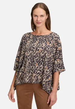 Betty Barclay Blusen*Schlupfbluse mit Schmucksteinen Dark Blue/Brown