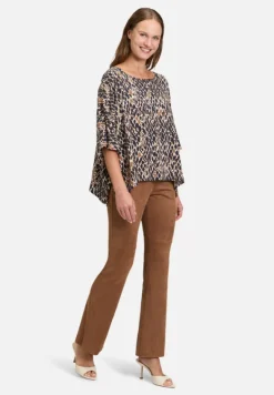 Betty Barclay Blusen*Schlupfbluse mit Schmucksteinen Dark Blue/Brown
