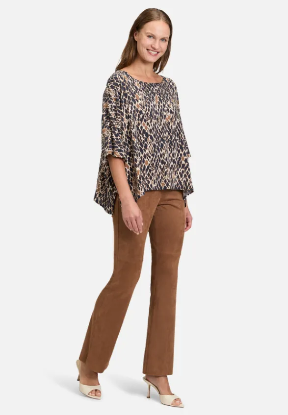 Betty Barclay Blusen*Schlupfbluse mit Schmucksteinen Dark Blue/Brown