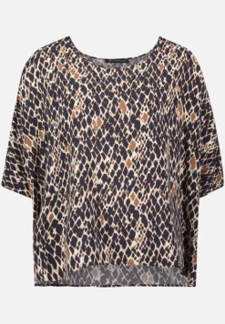 Betty Barclay Blusen*Schlupfbluse mit Schmucksteinen Dark Blue/Brown