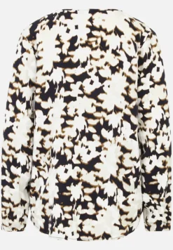 Betty Barclay Blusen*Schlupfbluse mit Stehkragen Schwarz/Beige