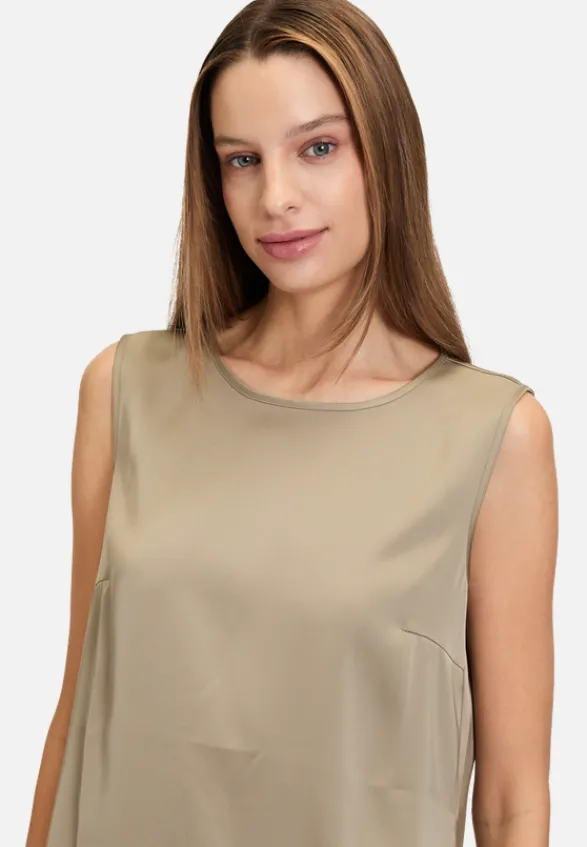 Betty Barclay Festliche Mode|Blusen*Schlupfbluse unifarben Soft Olive