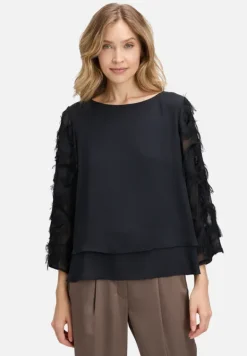 Betty Barclay Festliche Mode|Blusen*Schlupfbluse unifarben Schwarz
