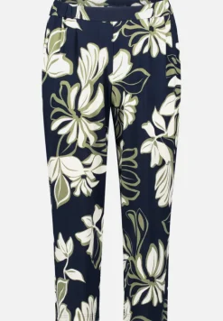 Betty Barclay Hosen*Schlupfhose mit Bundfalten Dark Blue/Green