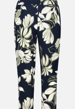 Betty Barclay Hosen*Schlupfhose mit Bundfalten Dark Blue/Green