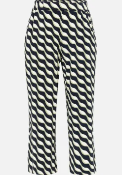 Betty Barclay Hosen*Schlupfhose mit Bundfalten Dark Blue/Green