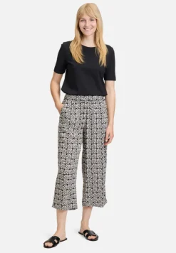 Betty Barclay Hosen*Schlupfhose mit Eingrifftaschen Schwarz/Beige
