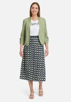 Betty Barclay Röcke*Schlupfrock mit elastischem Bund Dark Blue/Green