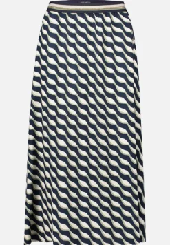 Betty Barclay Röcke*Schlupfrock mit elastischem Bund Dark Blue/Green