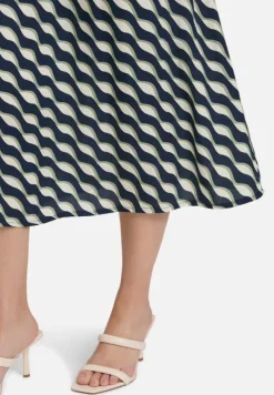 Betty Barclay Röcke*Schlupfrock mit elastischem Bund Dark Blue/Green