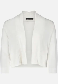 Betty Barclay Strick*Shirtjacke mit 3/4 Arm Rohweiß