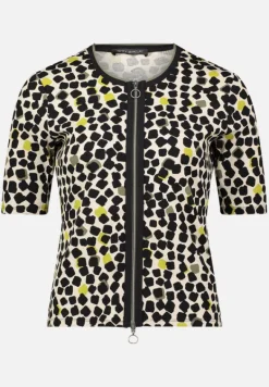 Betty Barclay Strick*Shirtjacke mit Rippenstruktur Beige/Schwarz