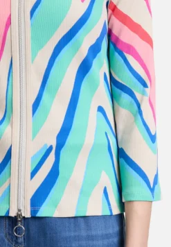 Betty Barclay Strick*Shirtjacke mit Rippenstruktur Mint/Rosé