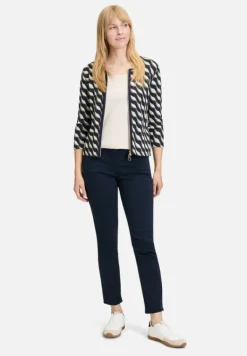Betty Barclay Strick*Shirtjacke mit Rippenstruktur Dark Blue/Green