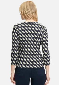 Betty Barclay Strick*Shirtjacke mit Rippenstruktur Dark Blue/Green