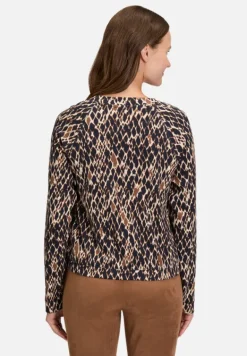 Betty Barclay Strick*Shirtjacke mit Rippenstruktur Dark Blue/Brown