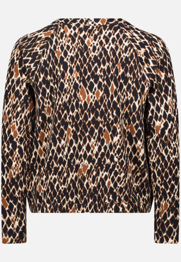 Betty Barclay Strick*Shirtjacke mit Rippenstruktur Dark Blue/Brown