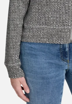 Betty Barclay Strick*Shirtjacke mit Rippenstruktur Grau/Grau