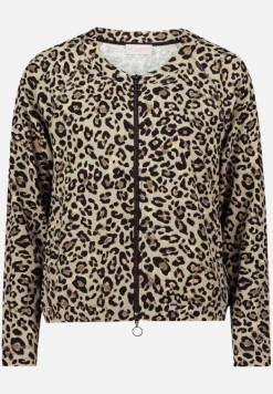 Betty Barclay Strick*Shirtjacke mit Rippenstruktur Khaki/Schwarz