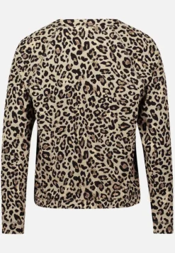 Betty Barclay Strick*Shirtjacke mit Rippenstruktur Khaki/Schwarz