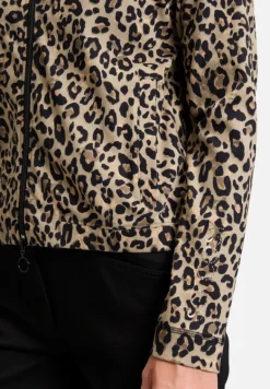 Betty Barclay Strick*Shirtjacke mit Rippenstruktur Khaki/Schwarz