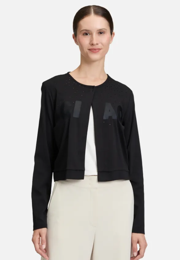 Betty Barclay Strick*Shirtjacke mit Rundhalsausschnitt Schwarz