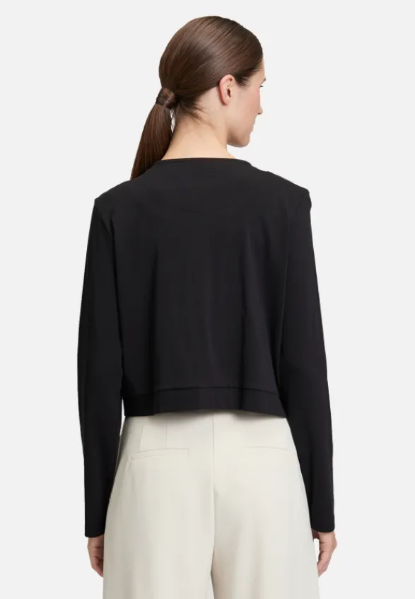 Betty Barclay Strick*Shirtjacke mit Rundhalsausschnitt Schwarz