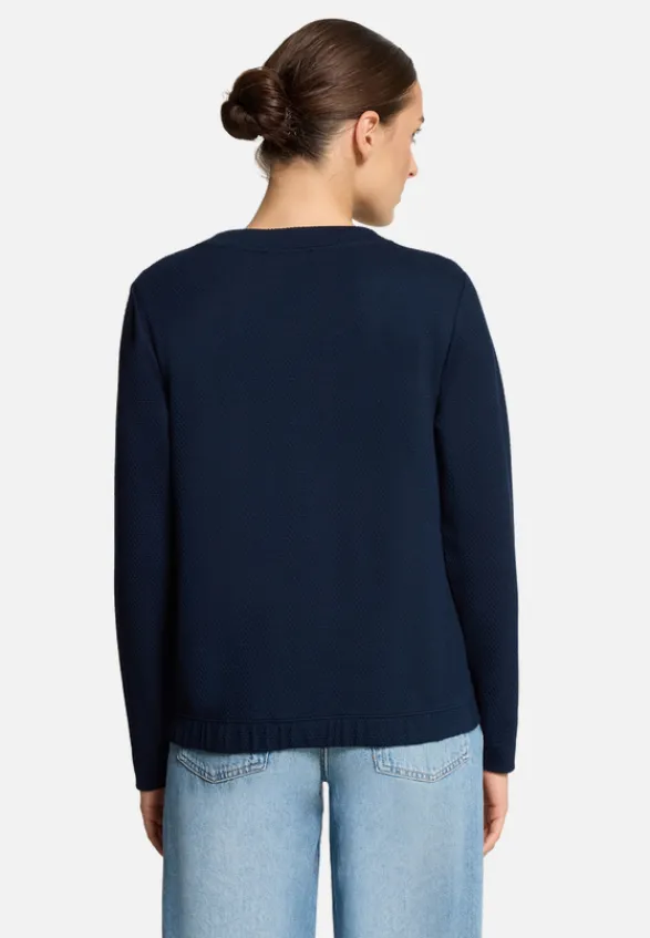 Betty Barclay Strick*Shirtjacke mit Struktur dunkelblau