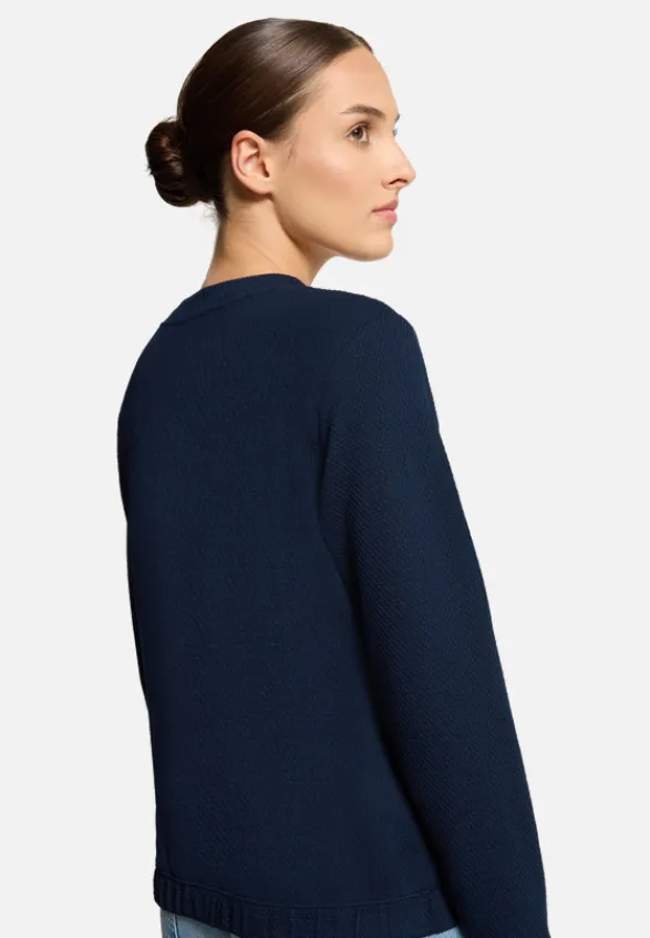 Betty Barclay Strick*Shirtjacke mit Struktur dunkelblau