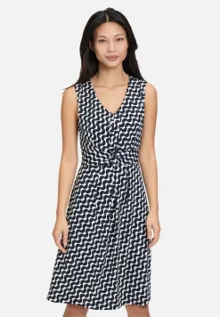 Betty Barclay Kleider*Shirtkleid ohne Arm Dunkelblau/Weiß