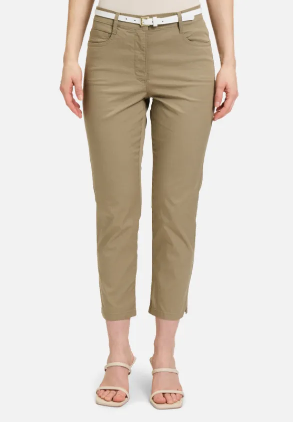 Betty Barclay Hosen*Sommerhose mit Gürtel Soft Olive