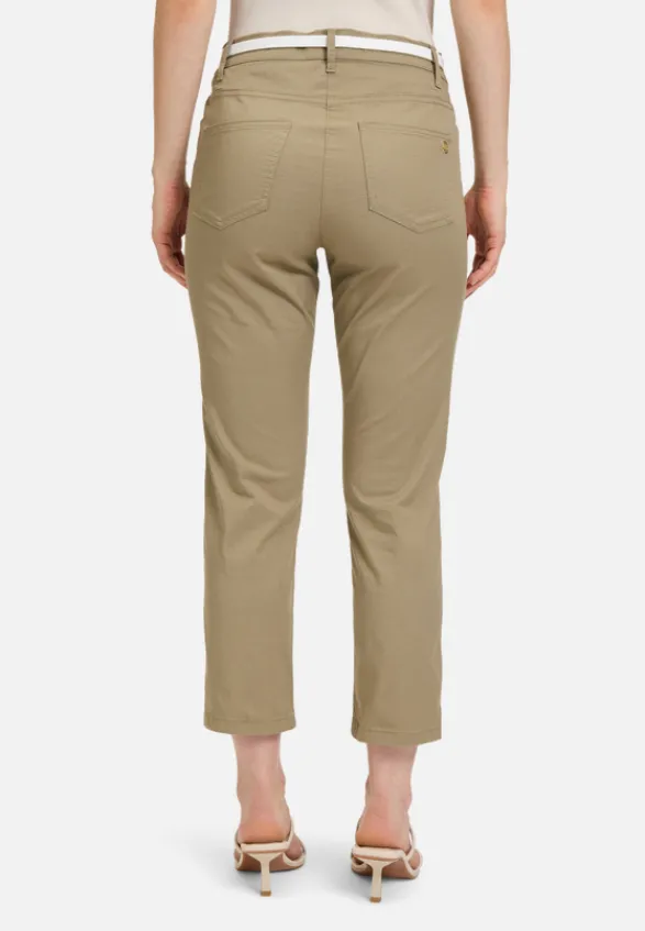 Betty Barclay Hosen*Sommerhose mit Gürtel Soft Olive