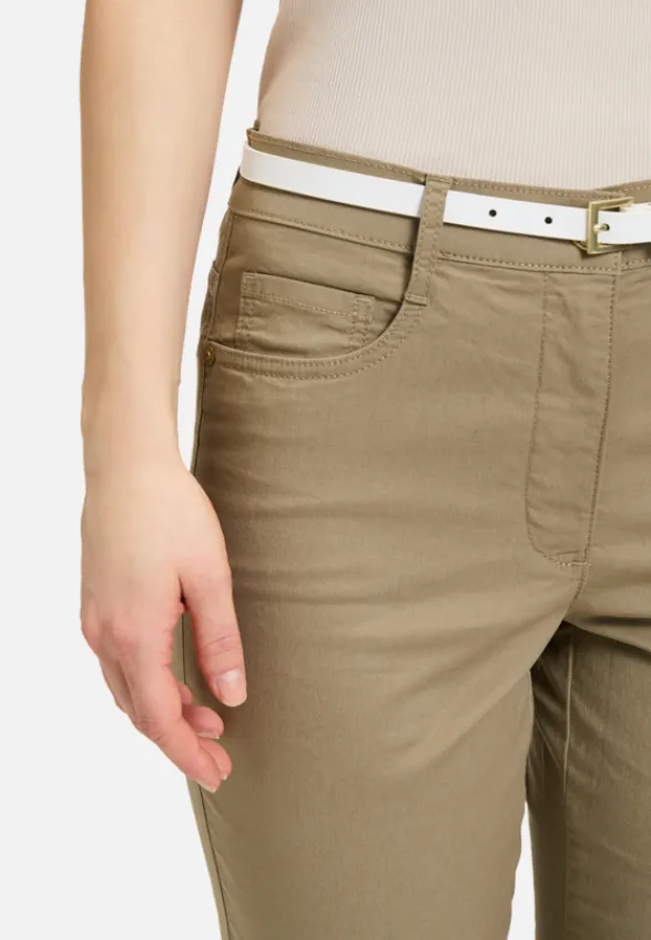 Betty Barclay Hosen*Sommerhose mit Gürtel Soft Olive