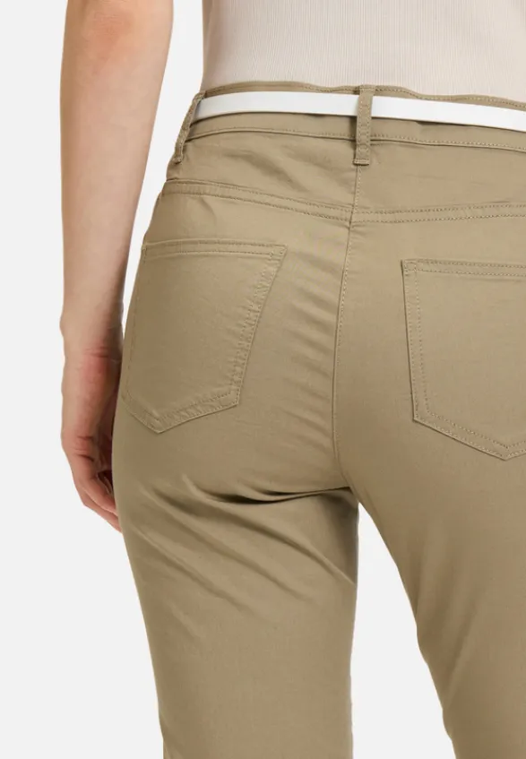 Betty Barclay Hosen*Sommerhose mit Gürtel Soft Olive