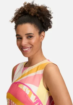 Betty Barclay Festliche Mode|Kleider*Sommerkleid mit Rundhalsausschnitt Rosé/Yellow