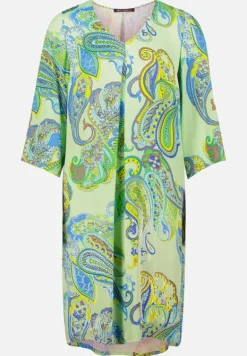 Betty Barclay Kleider*Sommerkleid mit V-Ausschnitt Green/Blue