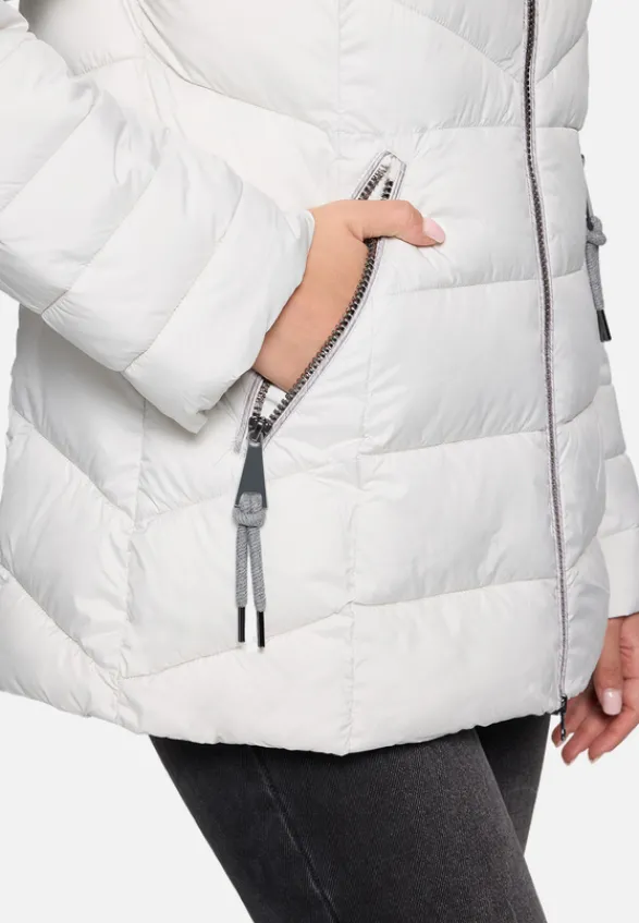 Betty Barclay Jacken*Steppjacke mit abnehmbarer Kapuze Rohweiß