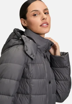 Betty Barclay Jacken*Steppjacke mit abnehmbarer Kapuze Dunkelgrau
