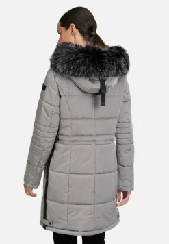 Betty Barclay Mäntel*Steppjacke mit Kapuze Silbergrau