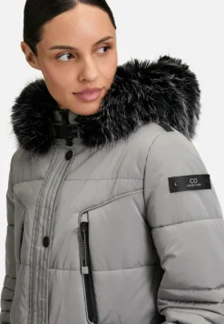 Betty Barclay Mäntel*Steppjacke mit Kapuze Silbergrau