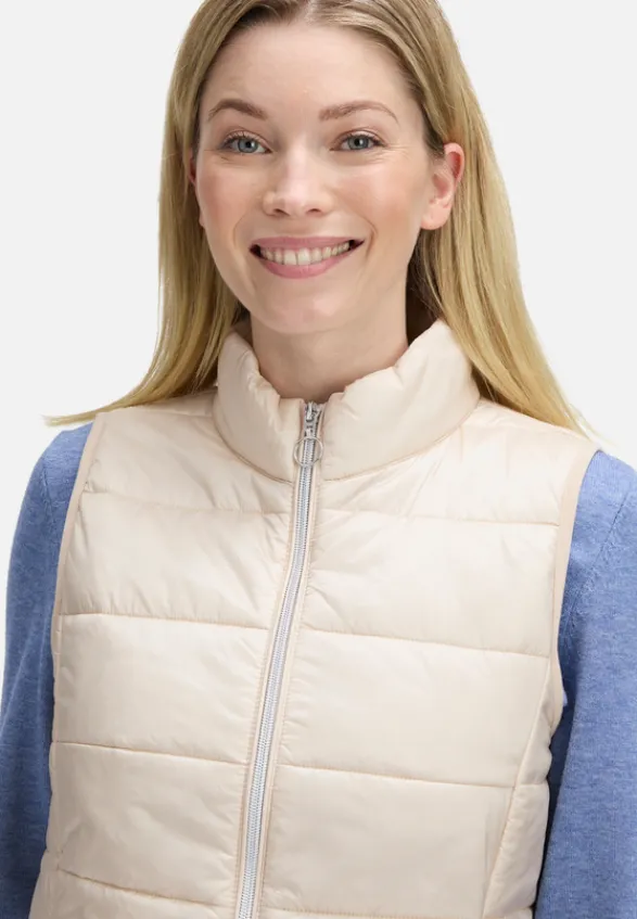 Betty Barclay Westen*Steppweste mit Reißverschluss beige