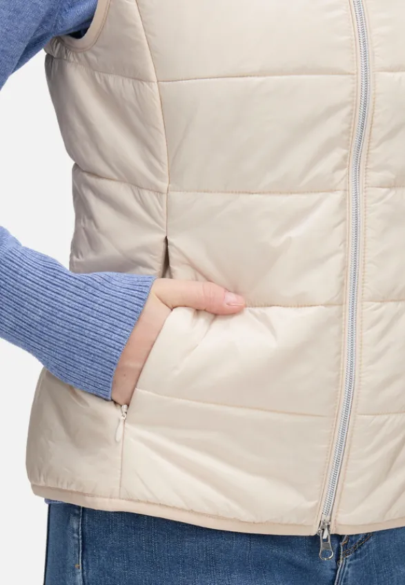 Betty Barclay Westen*Steppweste mit Reißverschluss beige