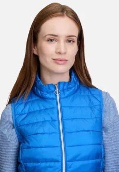 Betty Barclay Westen*Steppweste mit Reißverschluss mittelblau
